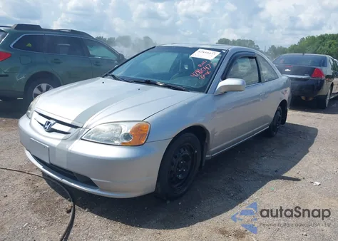 2001 Honda Civic Ex из США, поврежденный, VIN 1HGEM22911L086826